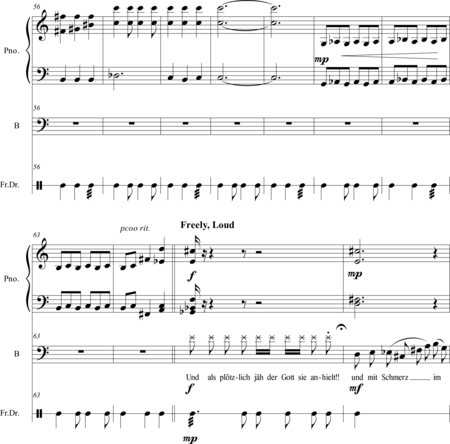 Cagle, Chad: Carl Orff Competition 2018 Orfeo - Ein vergessenes Gesicht - Solo>bajo+Perc+Pno:9
