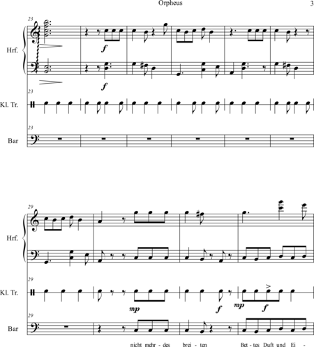 Muhr, Raphael: Carl Orff Competition 2018 Orpheus, Eurydike, Hermes - Solo>bajo+Perc+Arp:2