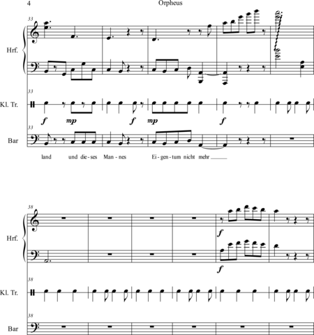 Muhr, Raphael: Carl Orff Competition 2018 Orpheus, Eurydike, Hermes - Solo>bajo+Perc+Arp:3