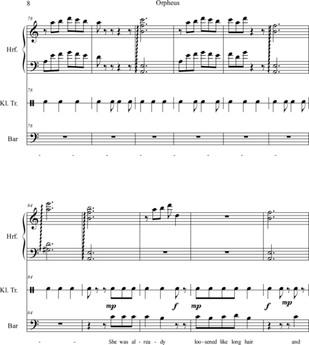 Muhr, Raphael: Carl Orff Competition 2018 Orpheus, Eurydike, Hermes - Solo>bajo+Perc+Arp:7