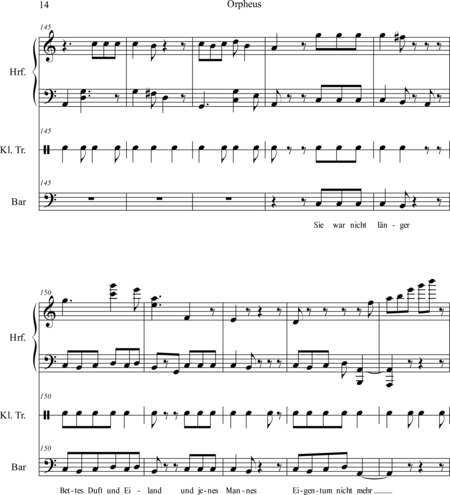 Muhr, Raphael: Carl Orff Competition 2018 Orpheus, Eurydike, Hermes - Solo>bajo+Perc+Arp:13