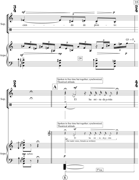 Laya, Luis: Carl Orff Competition 2018 Eurydice´s Transfiguration - Solo>sop+Perc+Arp:39