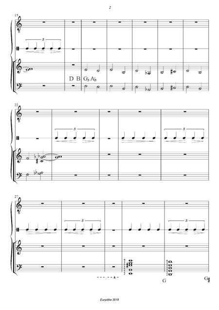 Aurig, Solco: Carl Orff Competition 2018 Eurydike - Solo>bajo+Perc+Arp:1