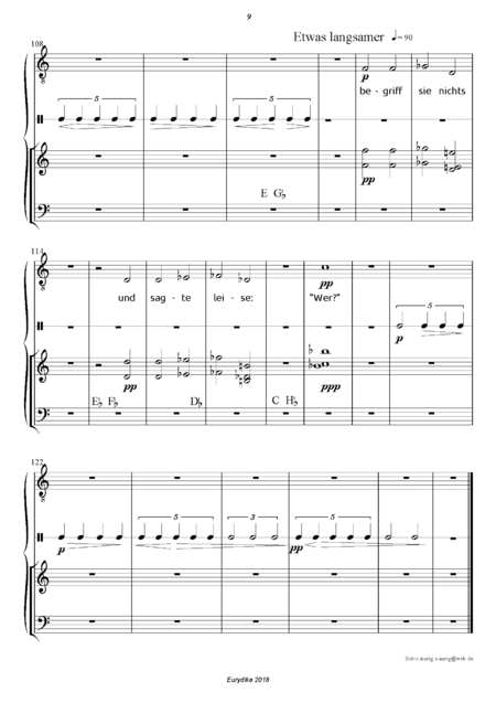 Aurig, Solco: Carl Orff Competition 2018 Eurydike - Solo>bajo+Perc+Arp:8