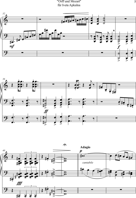 Ewadinger, Dorothea
: Carl Orff Competition 2019 "Orff und Mozart" für Iveta Apkalna [Carl Orff Compet - Órgano>cPed:4