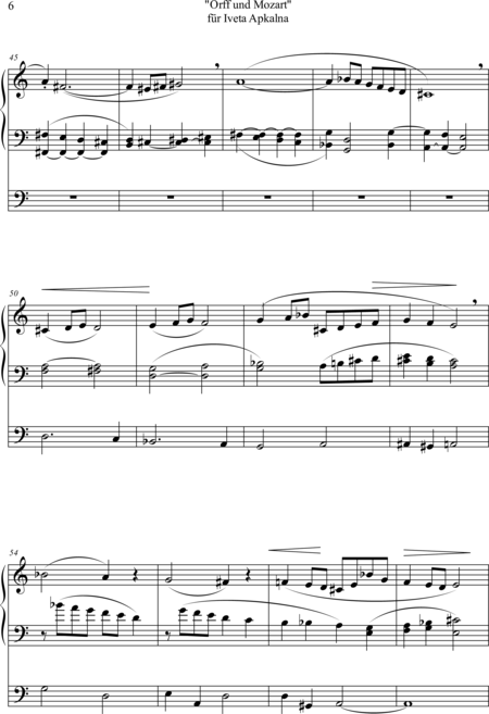 Ewadinger, Dorothea
: Carl Orff Competition 2019 "Orff und Mozart" für Iveta Apkalna [Carl Orff Compet - Órgano>cPed:5