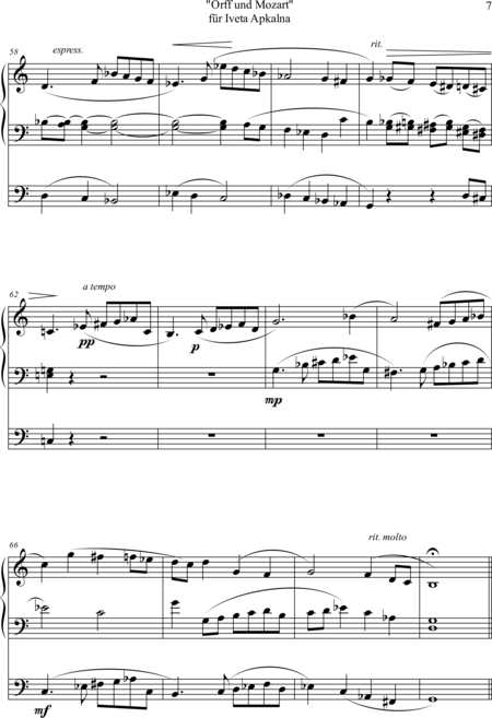 Ewadinger, Dorothea
: Carl Orff Competition 2019 "Orff und Mozart" für Iveta Apkalna [Carl Orff Compet - Órgano>cPed:6