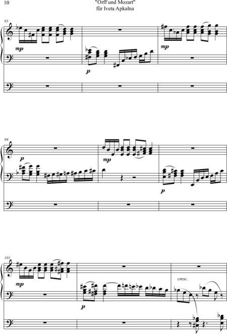 Ewadinger, Dorothea
: Carl Orff Competition 2019 "Orff und Mozart" für Iveta Apkalna [Carl Orff Compet - Órgano>cPed:9