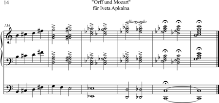 Ewadinger, Dorothea
: Carl Orff Competition 2019 "Orff und Mozart" für Iveta Apkalna [Carl Orff Compet - Órgano>cPed:13