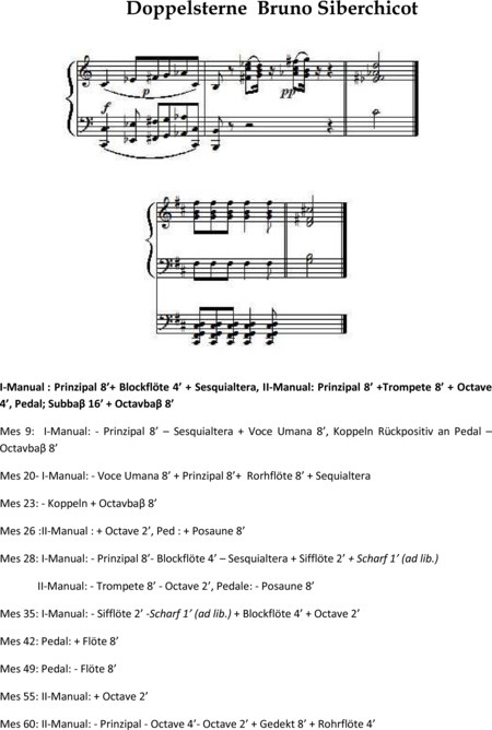 Bruno, Siberchicot: Carl Orff Competition 2019 Doppelsterne - Órgano>cPed:6