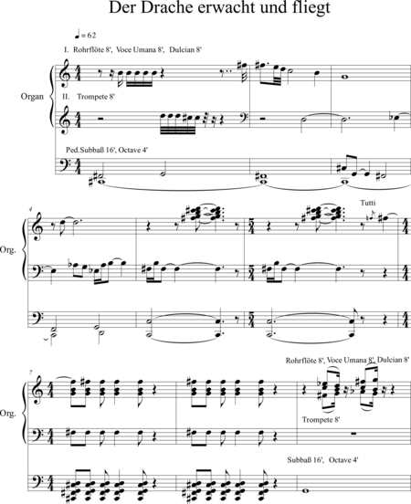 Cagle, Chad: Carl Orff Competition 2019 Der Drache erwacht und fliegt - Organ>wped:0