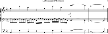 Carvajal, Juan: Carl Orff Competition 2019 La búsqueda: Dificultades [Carl Orff Competition 2019 - Organ>wped:6