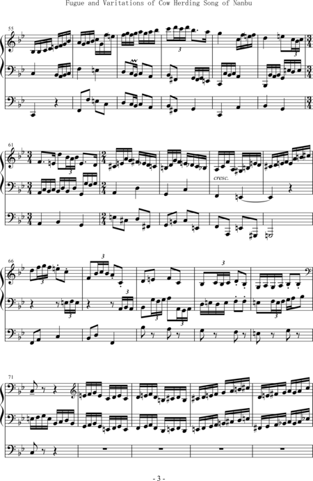 Sato, Sumiko: Carl Orff Competition 2019 Fugue and Variations of Cow Herding Song of Nanbu - Organ>wped:2