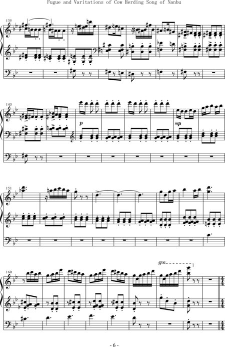 Sato, Sumiko: Carl Orff Competition 2019 Fugue and Variations of Cow Herding Song of Nanbu - Organ>wped:5