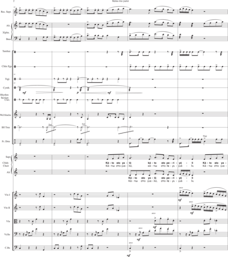 Giannoulis, Christos: Carl Orff Competition 2020 Kato sto yalo - Chor>SA+Bfl+[Xyl+Px]+[Vl2+Vla+Vc+Kb]:1