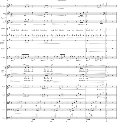 Giannoulis, Christos: Carl Orff Competition 2020 Kato sto yalo - Chor>SA+Bfl+[Xyl+Px]+[Vl2+Vla+Vc+Kb]:15
