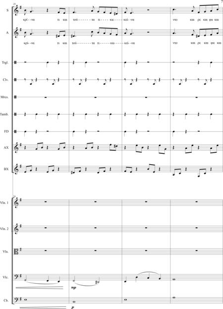 Papaevaggellou, Ioannis: Carl Orff Competition 2020 ΜΑΓΙΣΣΑΚΙ - The Little Witch - Chor>S+Bfl+[Xyl2+Px]+[Vl2+Vla+Vc+Kb]:6