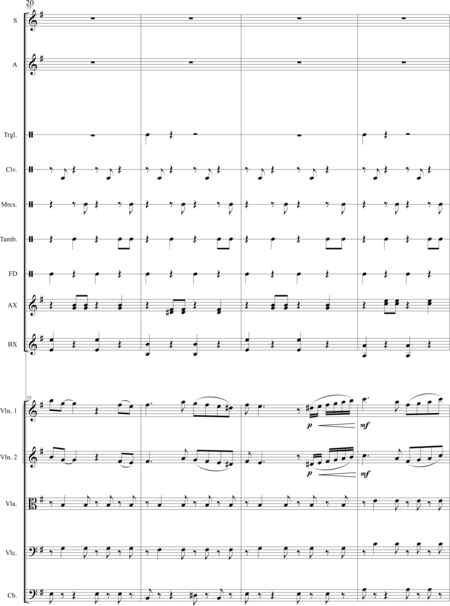 Papaevaggellou, Ioannis: Carl Orff Competition 2020 ΜΑΓΙΣΣΑΚΙ - The Little Witch - Chor>S+Bfl+[Xyl2+Px]+[Vl2+Vla+Vc+Kb]:19