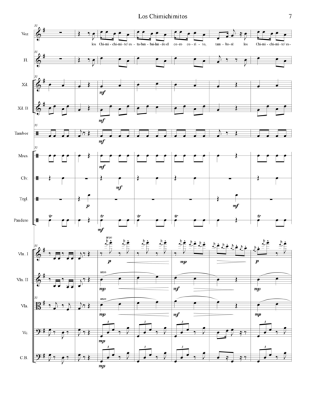Colmenarez Aguilar, Douglas: Carl Orff Competition 2020 Los Chimichimitos - Chor>SS+Bfl+[Xyl2+Px]+[Vl2+Vla+Vc+Kb]:8