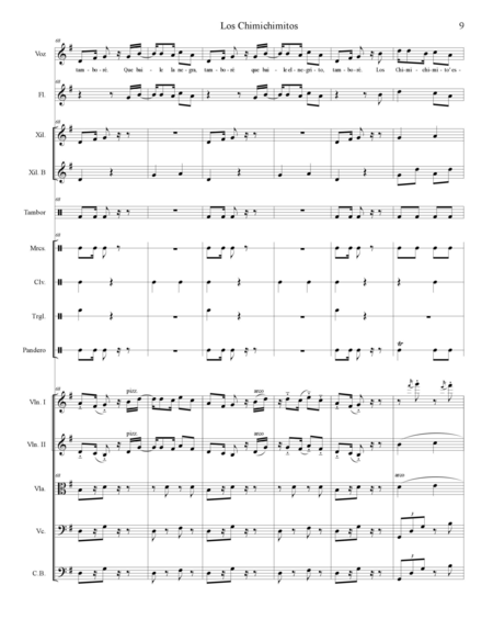 Colmenarez Aguilar, Douglas: Carl Orff Competition 2020 Los Chimichimitos - Chor>SS+Bfl+[Xyl2+Px]+[Vl2+Vla+Vc+Kb]:10