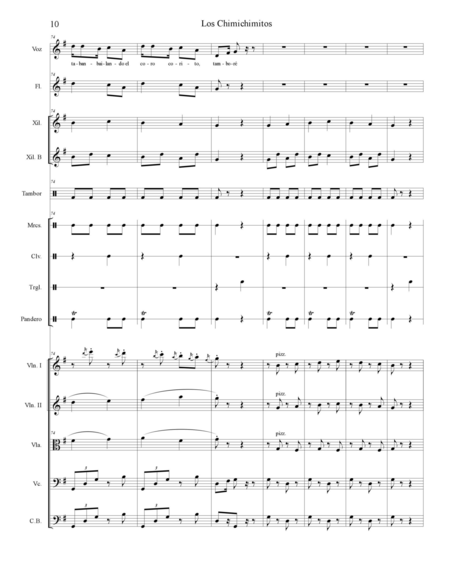 Colmenarez Aguilar, Douglas: Carl Orff Competition 2020 Los Chimichimitos - Chor>SS+Bfl+[Xyl2+Px]+[Vl2+Vla+Vc+Kb]:11