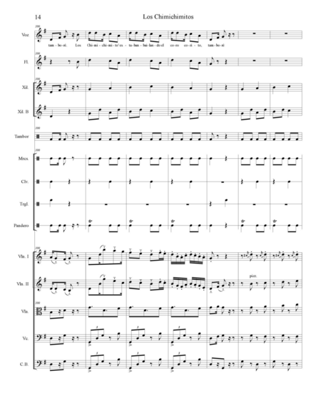 Colmenarez Aguilar, Douglas: Carl Orff Competition 2020 Los Chimichimitos - Chor>SS+Bfl+[Xyl2+Px]+[Vl2+Vla+Vc+Kb]:15