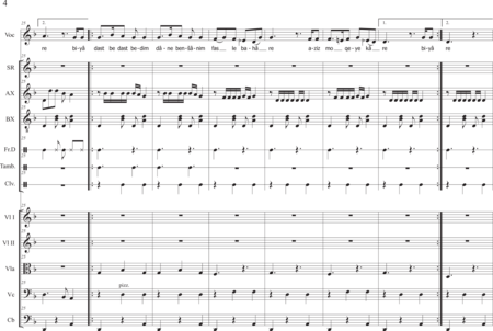 Bayat, Mani: Carl Orff Competition 2020 Gole Pamchal - Choir>S+Rec+[Xyl2+Perc]+[Vln2+Vla+Vlc+Db]:3
