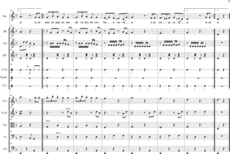 Bayat, Mani: Carl Orff Competition 2020 Gole Pamchal - Choir>S+Rec+[Xyl2+Perc]+[Vln2+Vla+Vlc+Db]:6