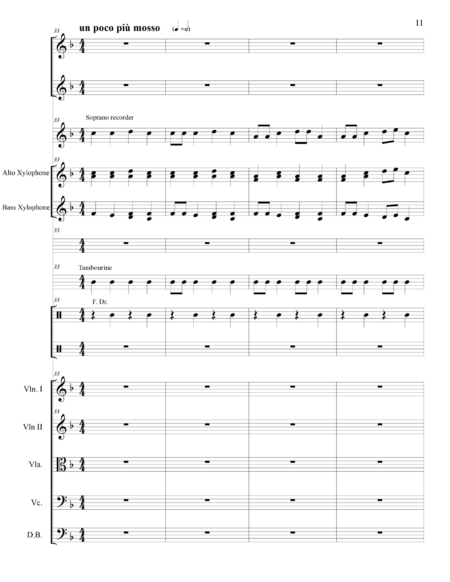 Fedotova, Olga: Carl Orff Competition 2020 Variation über das russische Volkslied "Skok, skok, p - Chor>SS+Bfl+[Xyl2+Px]+[Vl2+Vla+Vc+Kb]:10